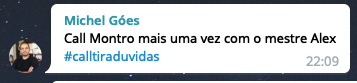 Depoimento de aluno